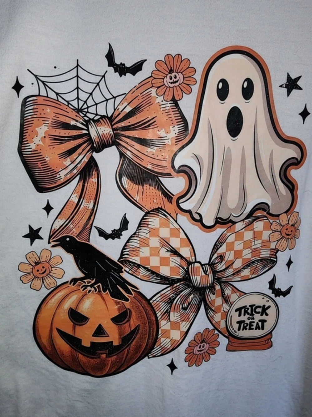 Halloween Graphic Tee in White